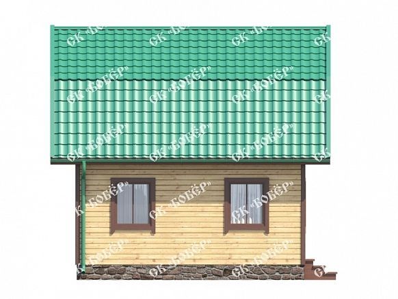 Маленький дом из бруса 6х6. фото