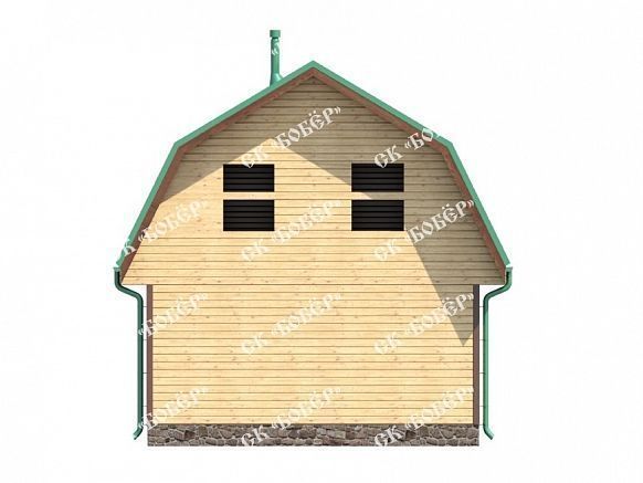 Сруб бани из бруса 6х9. фото