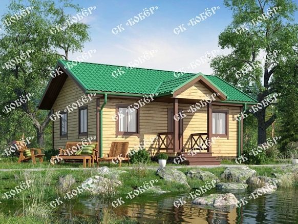 Дом из бруса 7.5х8