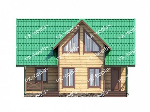 Дом из бруса 8х9. фото